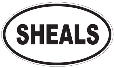 SHEALS - Oval Sticker