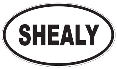SHEALY - Oval Sticker