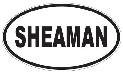 SHEAMAN - Oval Sticker