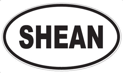 SHEAN - Oval Magnet