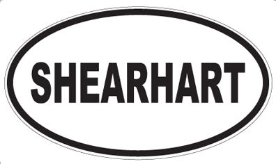 SHEARHART - Oval Sticker
