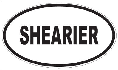 SHEARIER - Oval Magnet