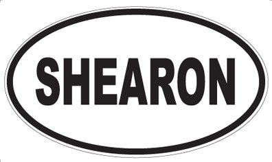 SHEARON - Oval Sticker