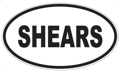 SHEARS - Oval Magnet