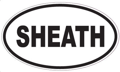 SHEATH - Oval Sticker