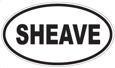 SHEAVE - Oval Sticker