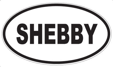 SHEBBY - Oval Sticker