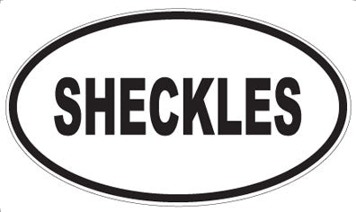 SHECKLES - Oval Sticker