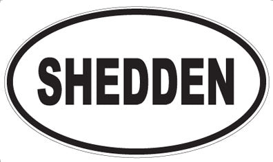 SHEDDEN - Oval Sticker