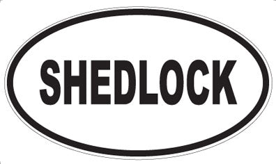 SHEDLOCK - Oval Sticker