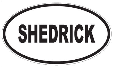 SHEDRICK - Oval Sticker