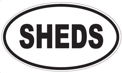 SHEDS - Oval Magnet