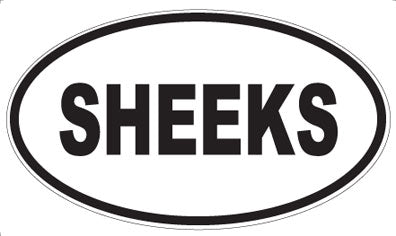 SHEEKS - Oval Magnet