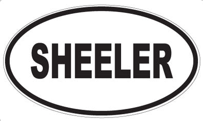 SHEELER - Oval Sticker