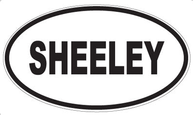 SHEELEY - Oval Sticker