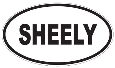 SHEELY - Oval Sticker