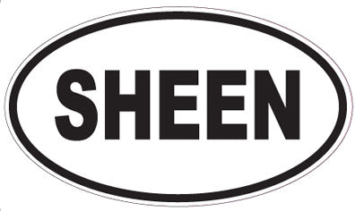 SHEEN - Oval Sticker