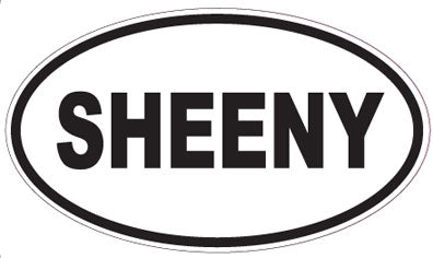 SHEENY - Oval Sticker