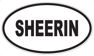 SHEERIN - Oval Magnet