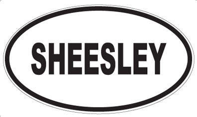 SHEESLEY - Oval Magnet