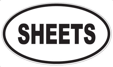 SHEETS - Oval Magnet