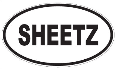 SHEETZ - Oval Sticker