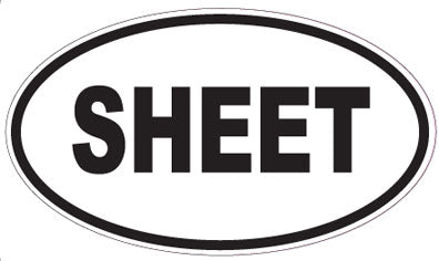 SHEET - Oval Magnet