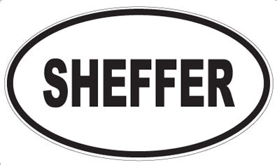 SHEFFER - Oval Magnet