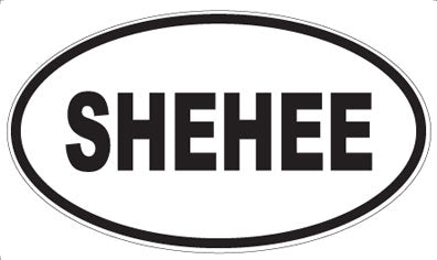 SHEHEE - Oval Sticker