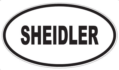 SHEIDLER - Oval Sticker