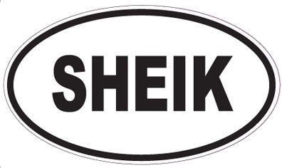 SHEIK - Oval Sticker
