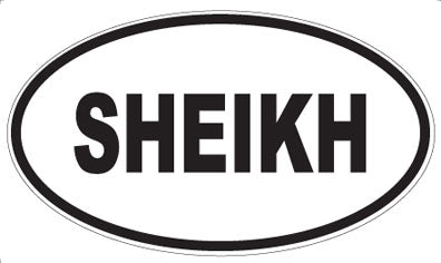 SHEIKH - Oval Magnet