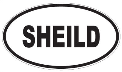 SHEILD - Oval Sticker