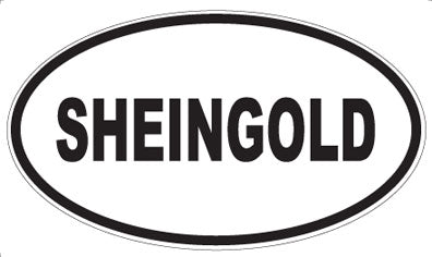 SHEINGOLD - Oval Sticker