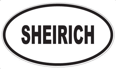 SHEIRICH - Oval Sticker