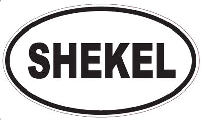 SHEKEL - Oval Sticker
