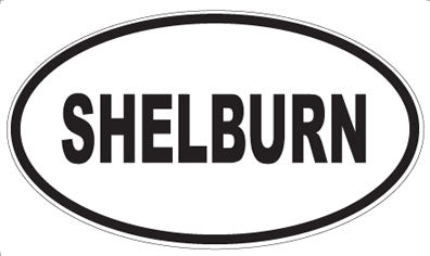 SHELBURN - Oval Sticker