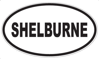 SHELBURNE - Oval Sticker