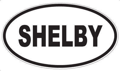SHELBY - Oval Sticker