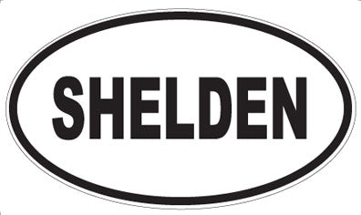 SHELDEN - Oval Magnet