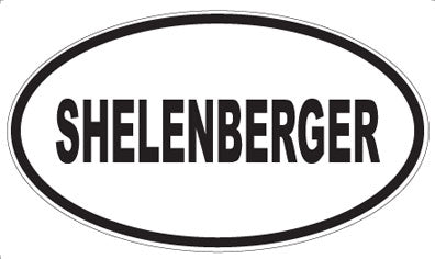 SHELENBERGER - Oval Magnet