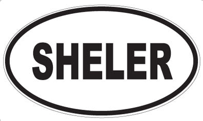 SHELER - Oval Sticker