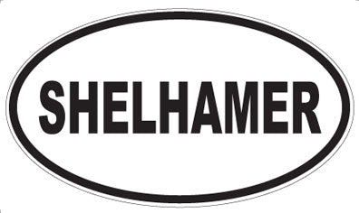 SHELHAMER - Oval Sticker