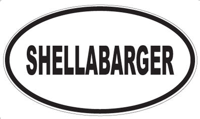 SHELLABARGER - Oval Sticker
