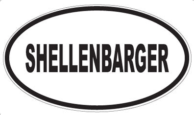 SHELLENBARGER - Oval Magnet