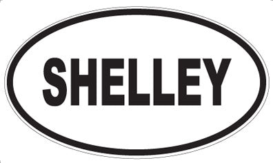 SHELLEY - Oval Sticker