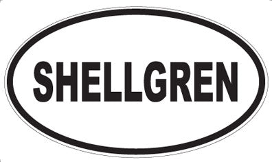 SHELLGREN - Oval Sticker