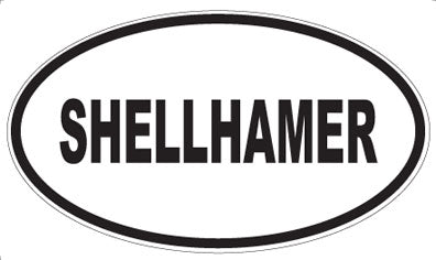 SHELLHAMER - Oval Sticker