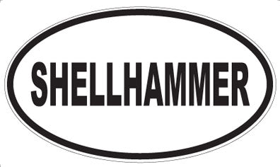 SHELLHAMMER - Oval Sticker