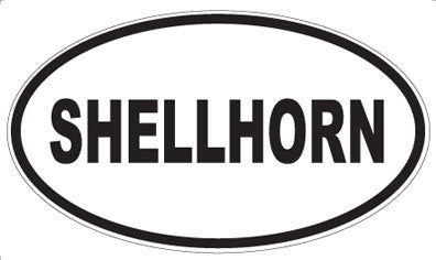 SHELLHORN - Oval Sticker